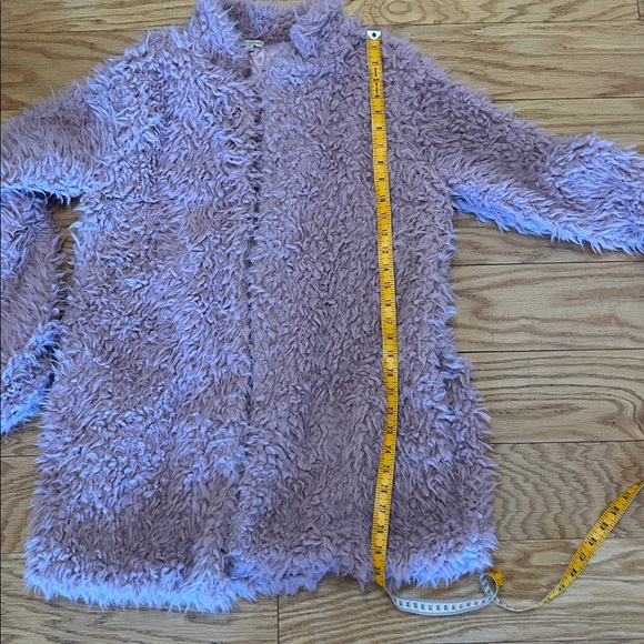 Laura Ashley Pink Fuzzy Coat - Picture 7 of 8